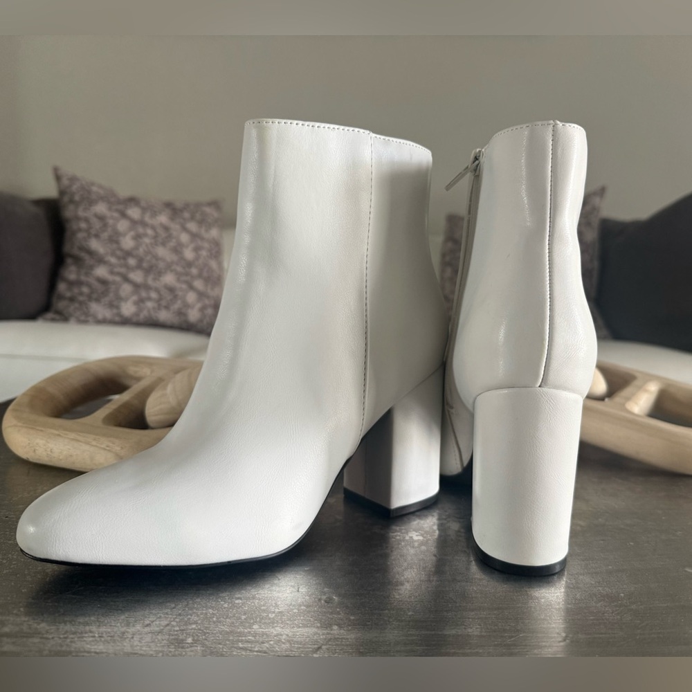 Madden Girl Women’s White Ankle Booties - Size 6.5